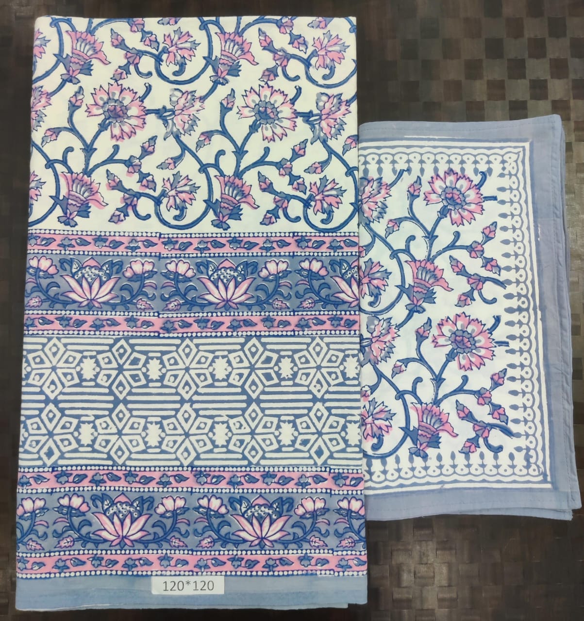 Bedsheets:Super king Handblock bedsheets