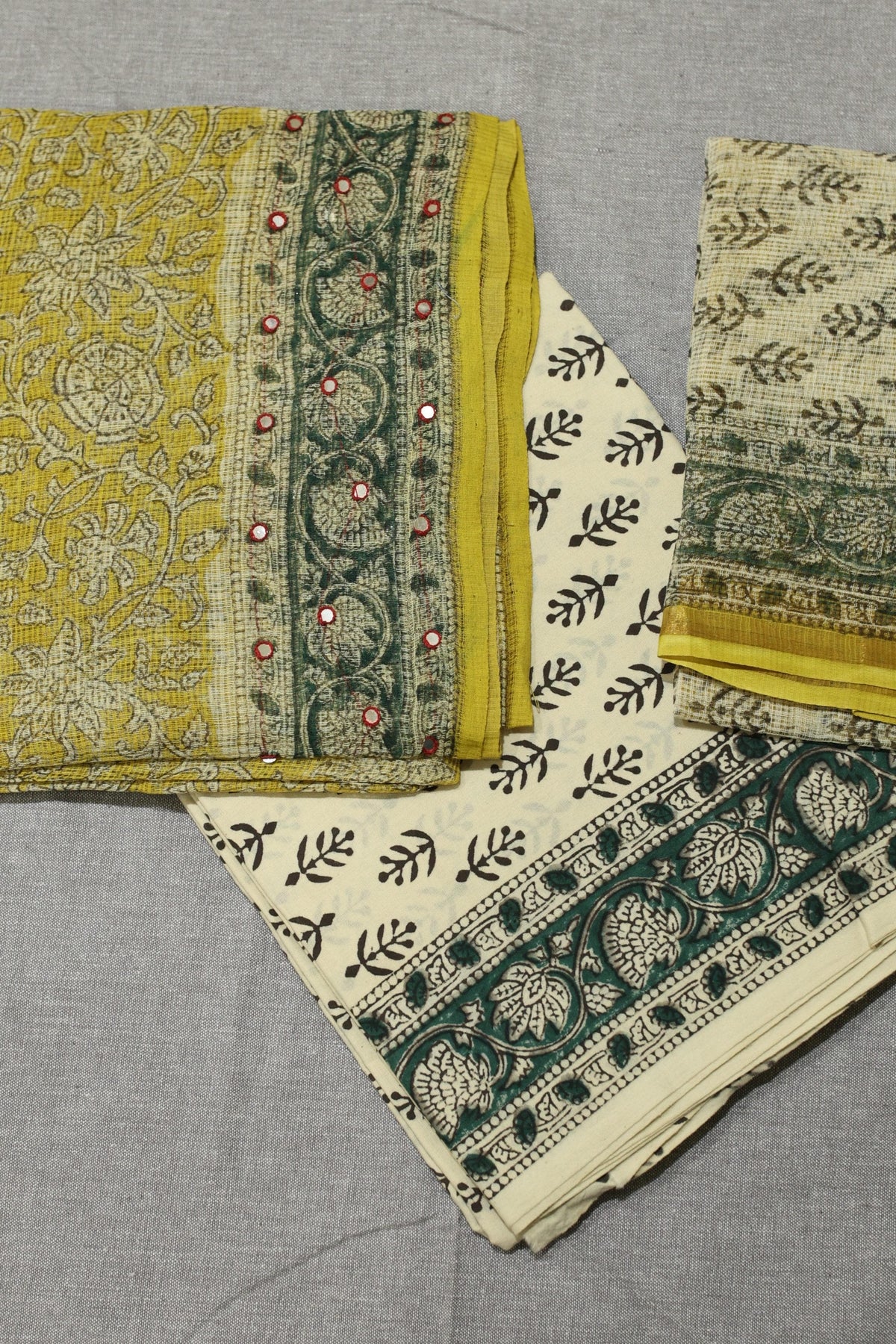 Salwar set - Unstitched kota fabric