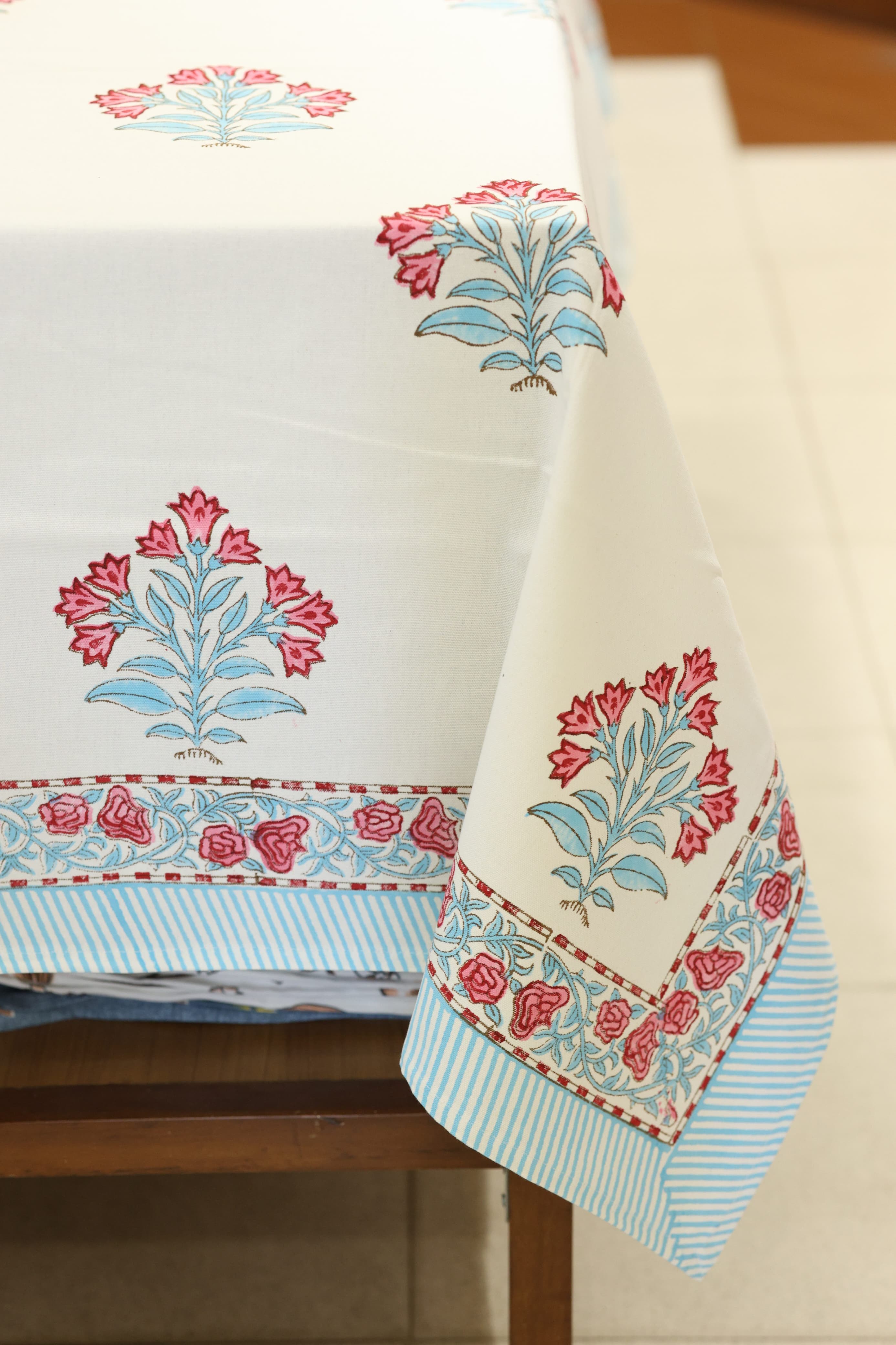 Table cloths - 8 seater Handblock printed canvas