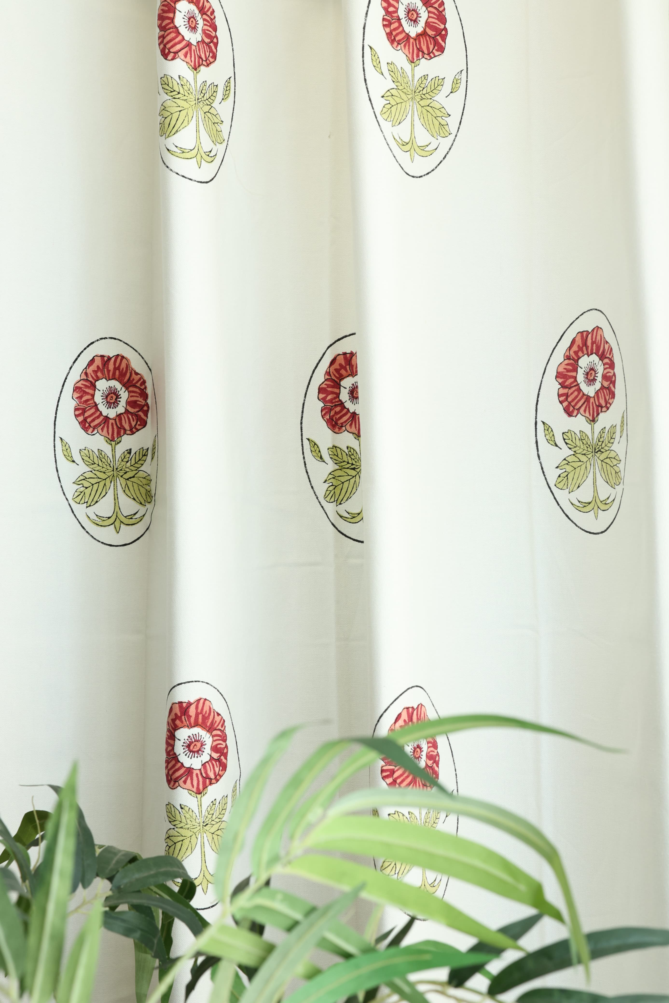 Curtains - Handblock printed curtains base