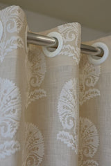 Curtains - Premium embroidery designer curtains semi Transparent/sheer vedic prebooking