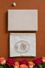 Bedsheets - Vintage King soft cotton lace bedsheets majestic