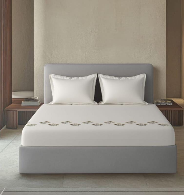Bedsheets - King Premium machine embroidery bedsheets Sansaar : Saembro