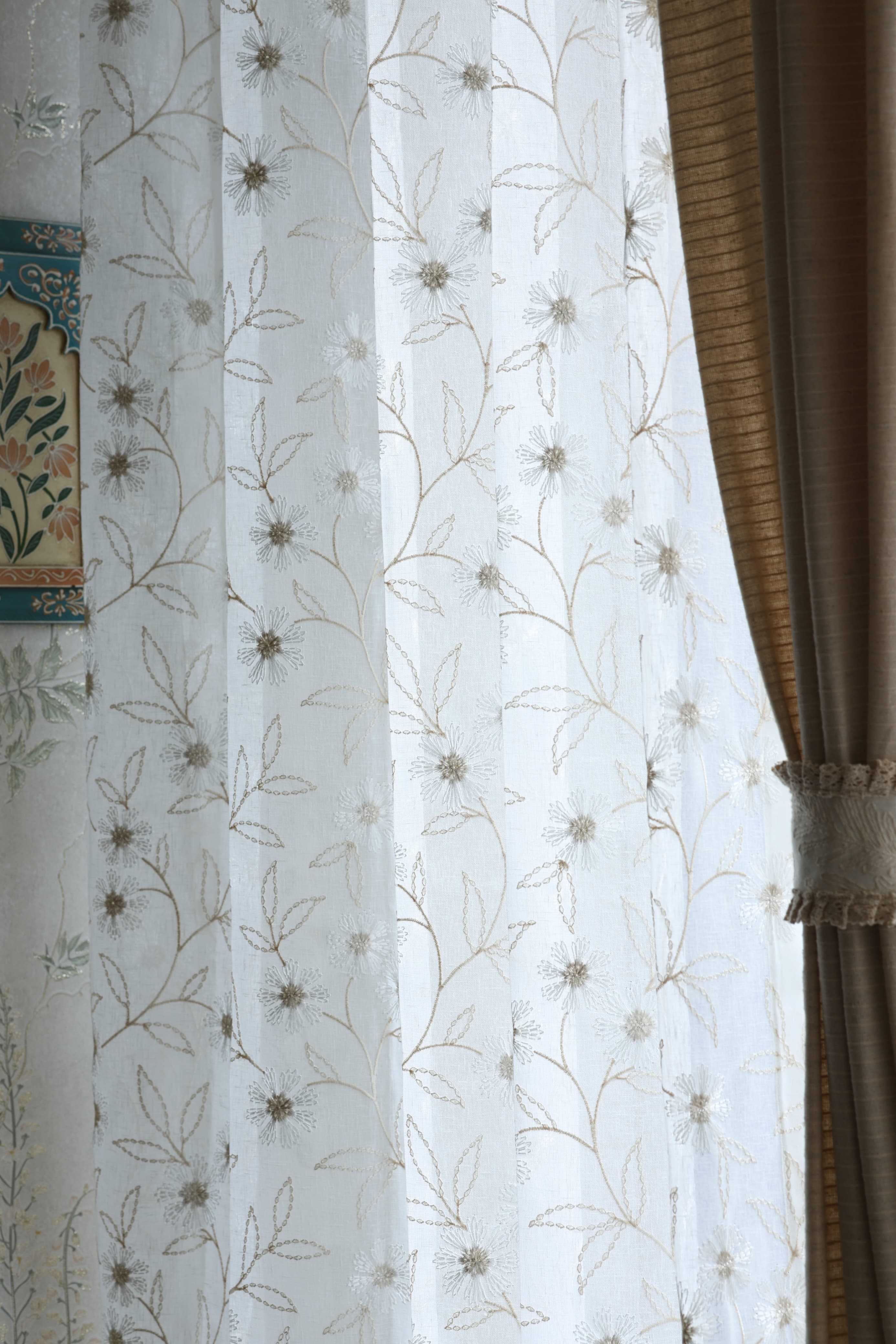 Premium Embroidery Sheer Curtain - Grace