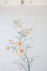 Bedsheets - King Premium Machine embroidery bedsheets MEK