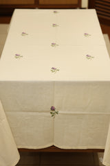 Table cloth - 6 seater cross stitch embroidery