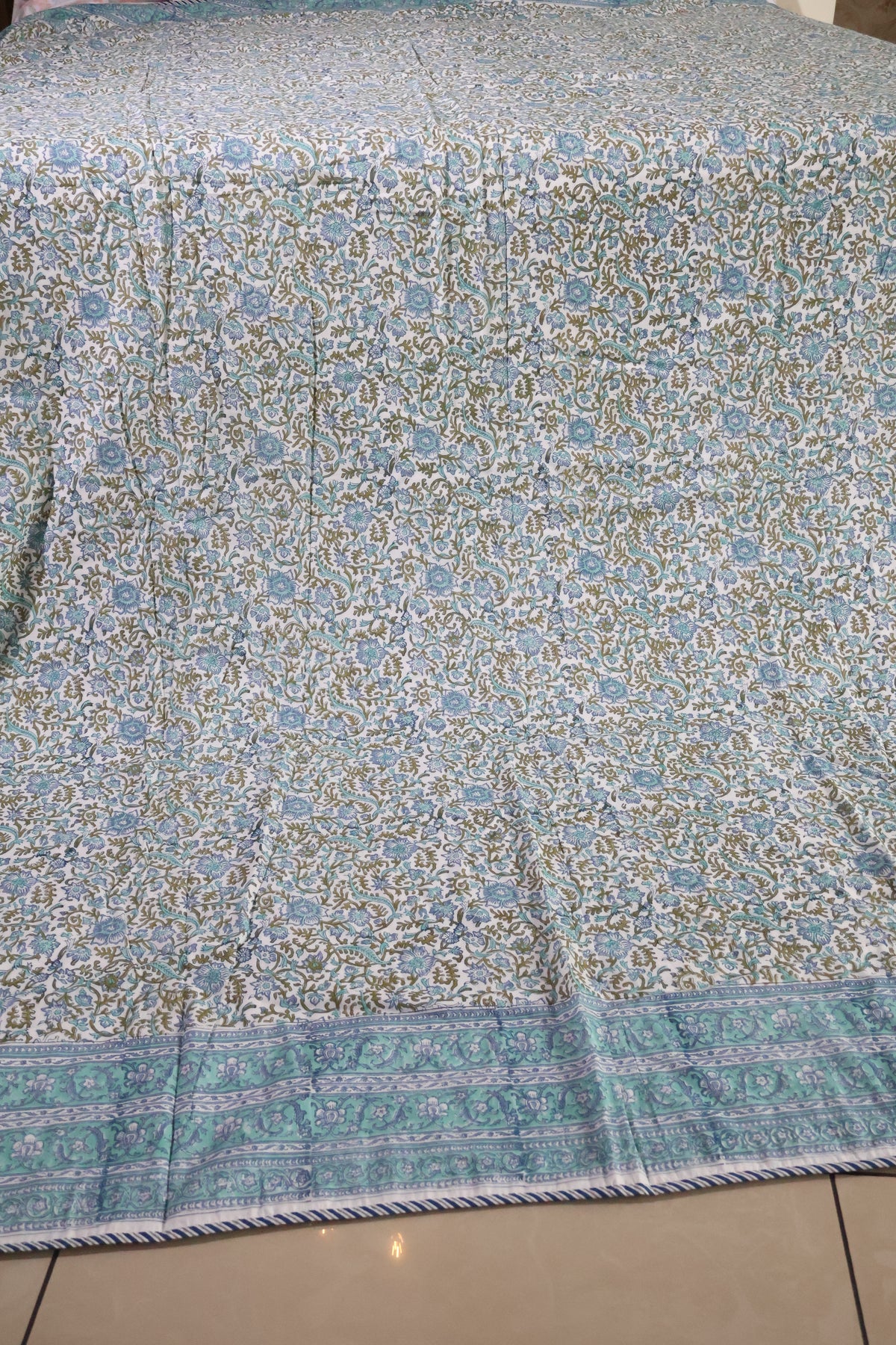 Double dohar / Blanket - Mughal handblock print