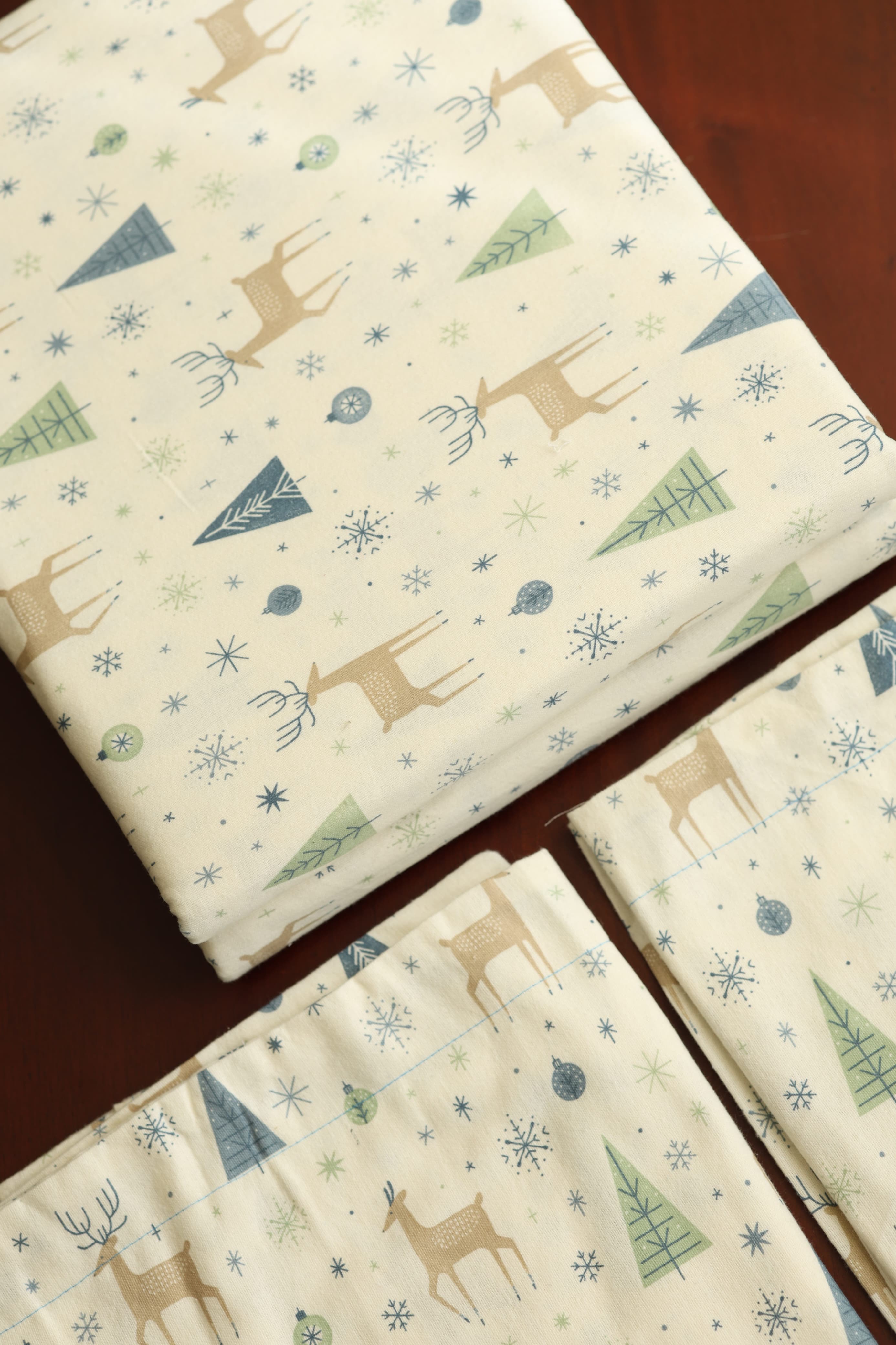 Vintana King Size Soft Cotton Flannel Bedsheet Set