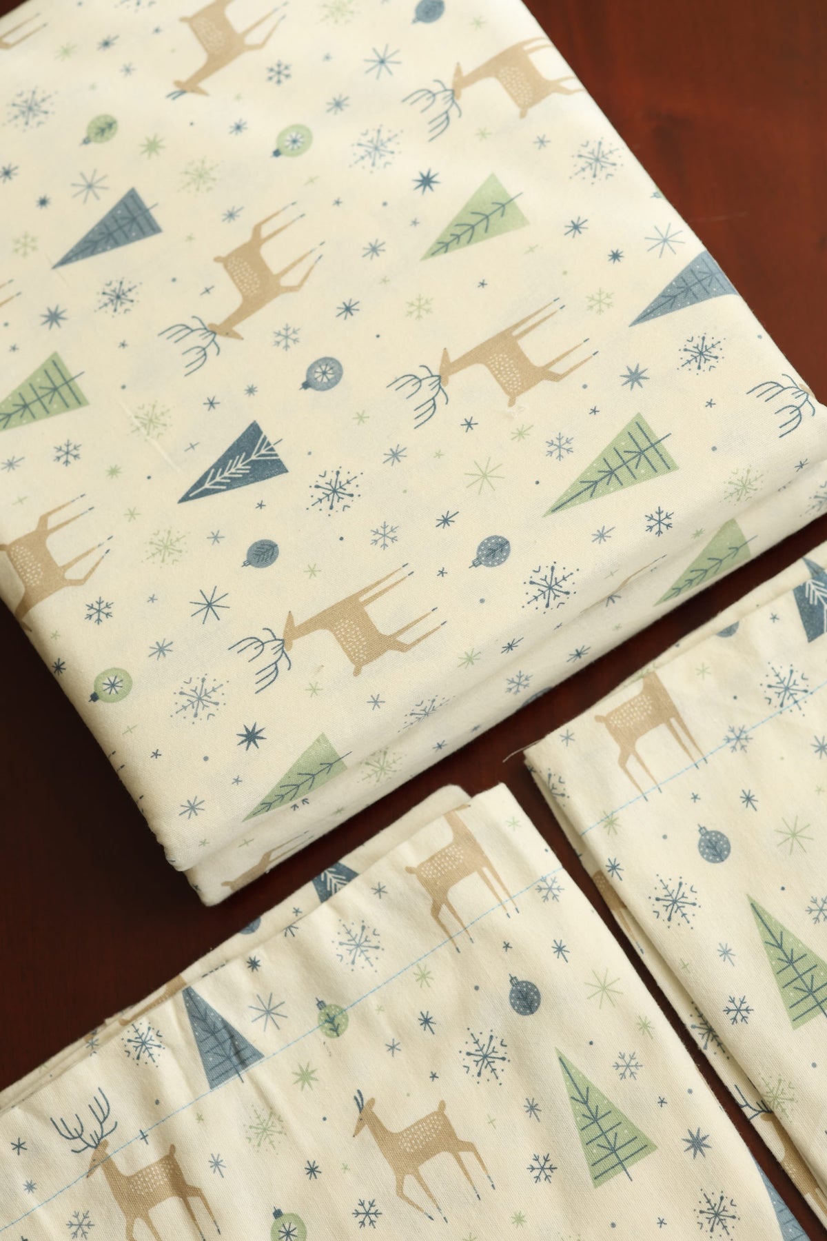 Vintana King Size Soft Cotton Flannel Bedsheet Set