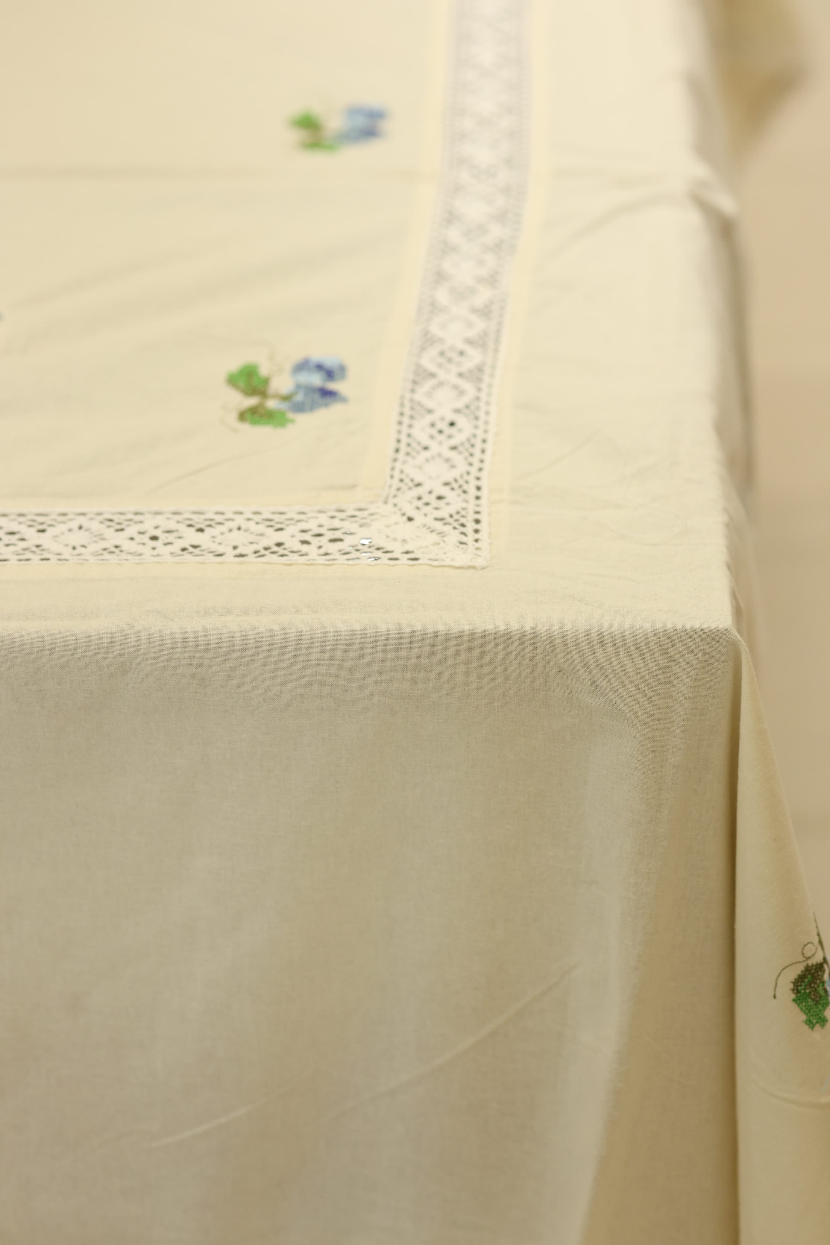 Table cloths-8 seater cross stitch embroidered