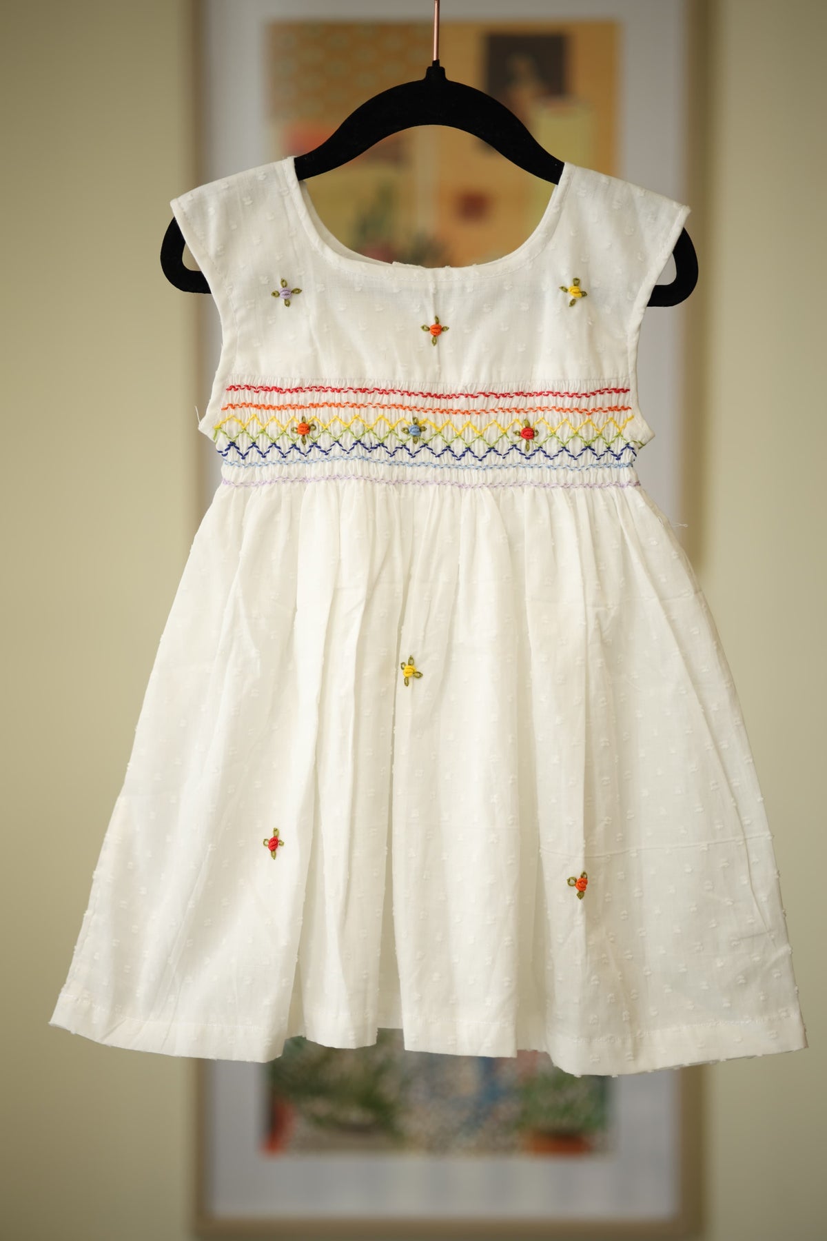 Kids smocked dress 18-24 month