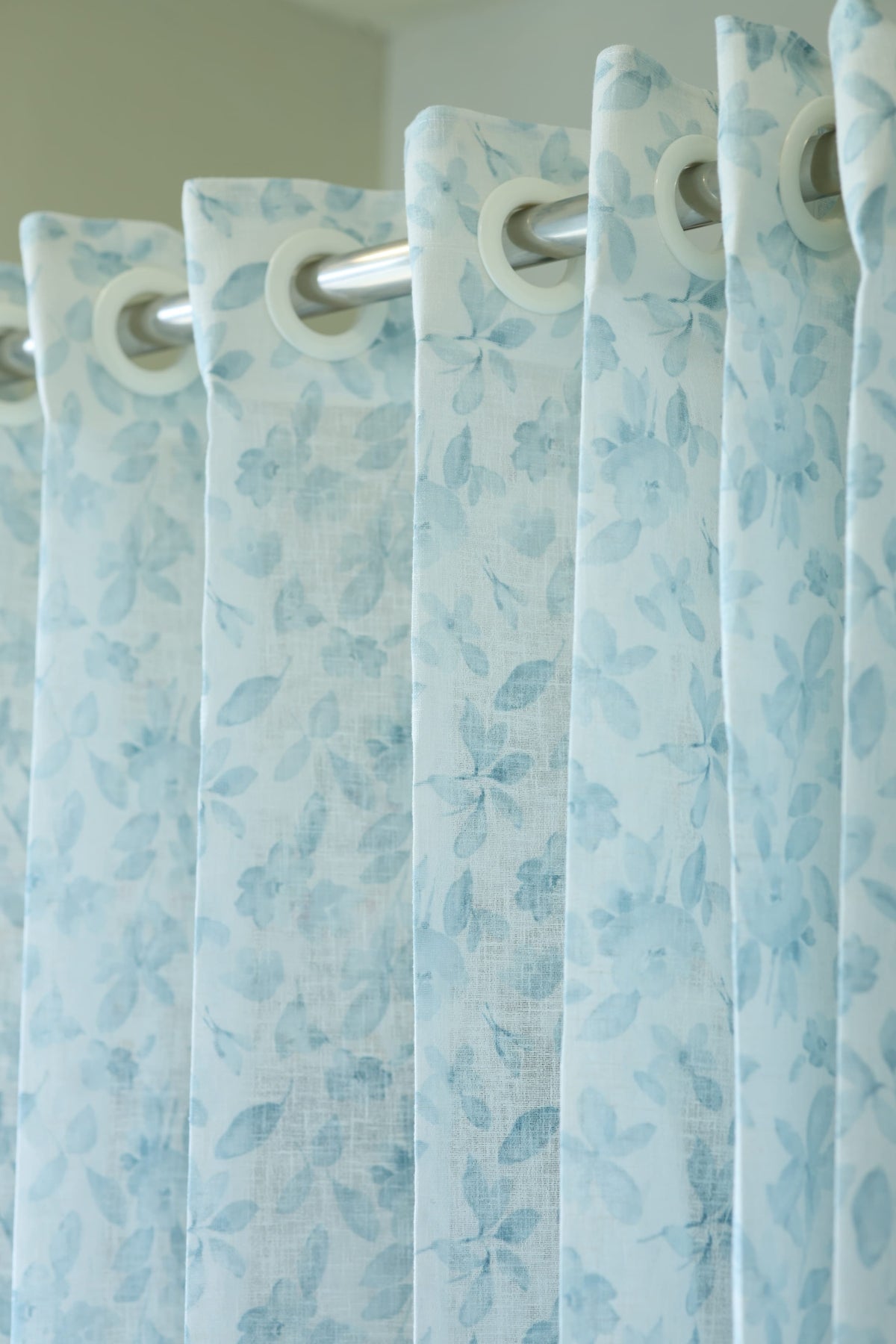 Amethyst Sheer Curtain – Semi Transparent floral vine print print