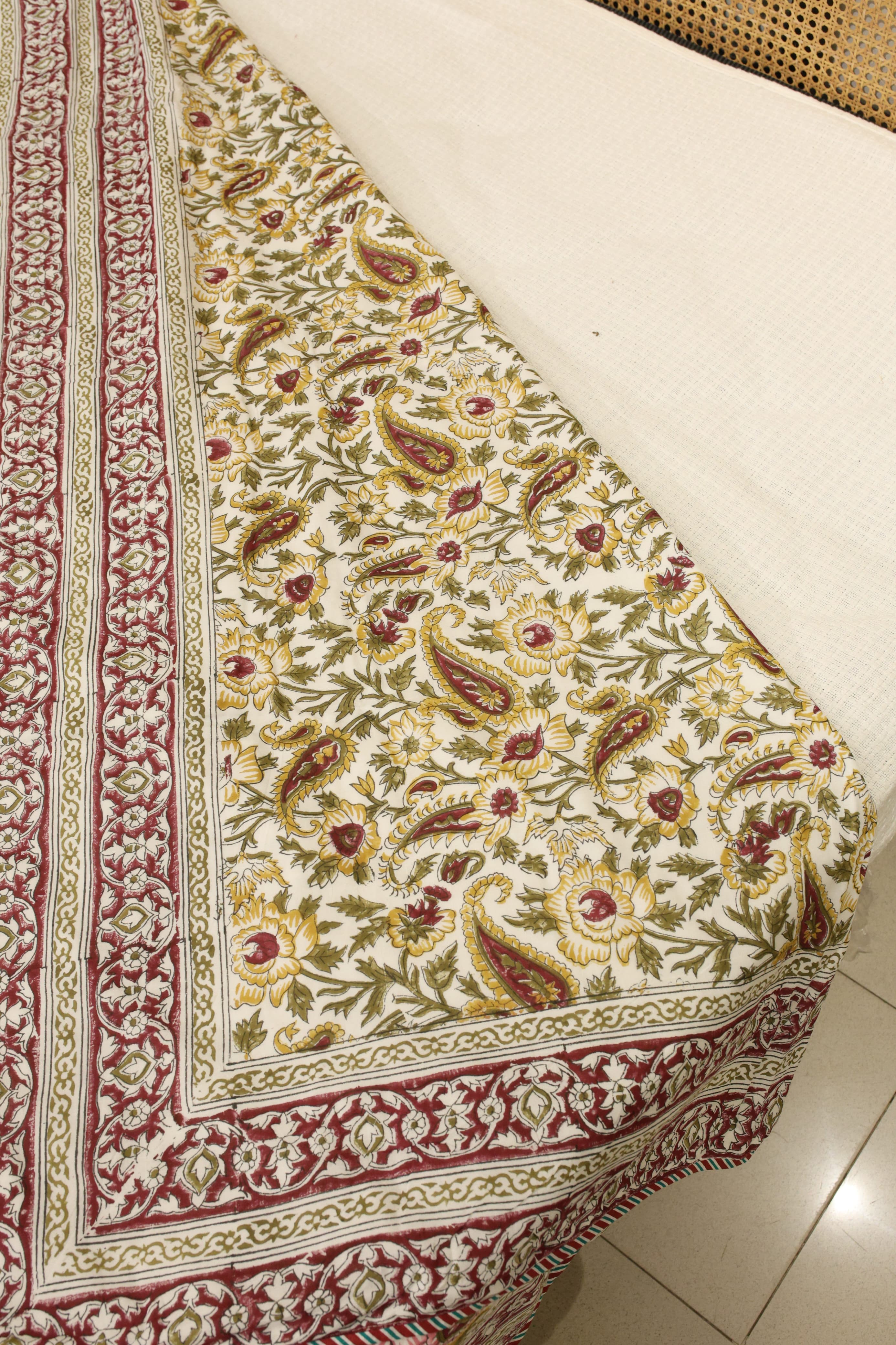 Double dohar / Blanket - Mughal handblock print