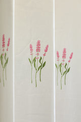 Curtains - Opaque floral curtains white base meadow