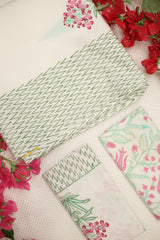 Bedsheets-King Premium Handblock printed bedsheets Whitelily