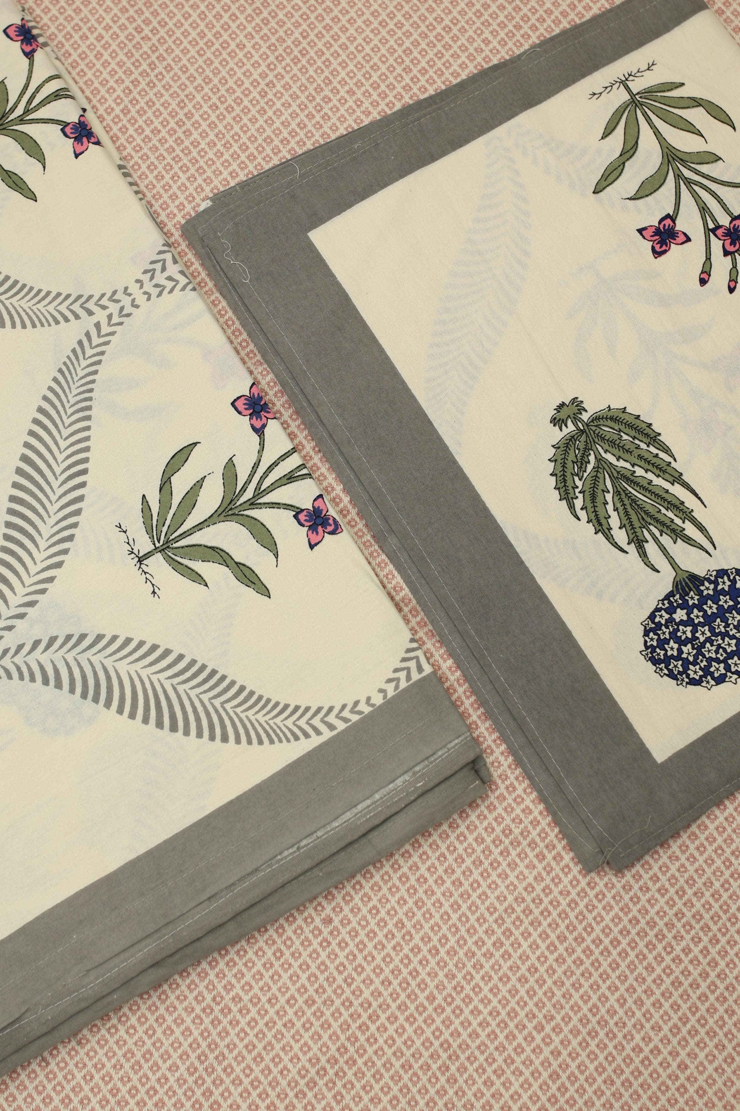Bedsheets - Handblock print queen bedsheets Diwali sale