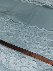 Bedsheets 5pcs set - Premium King soft cotton Ribbon lace bedsheets majestic