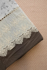 Bedsheets - Premium King soft cotton lace bedsheets majestic