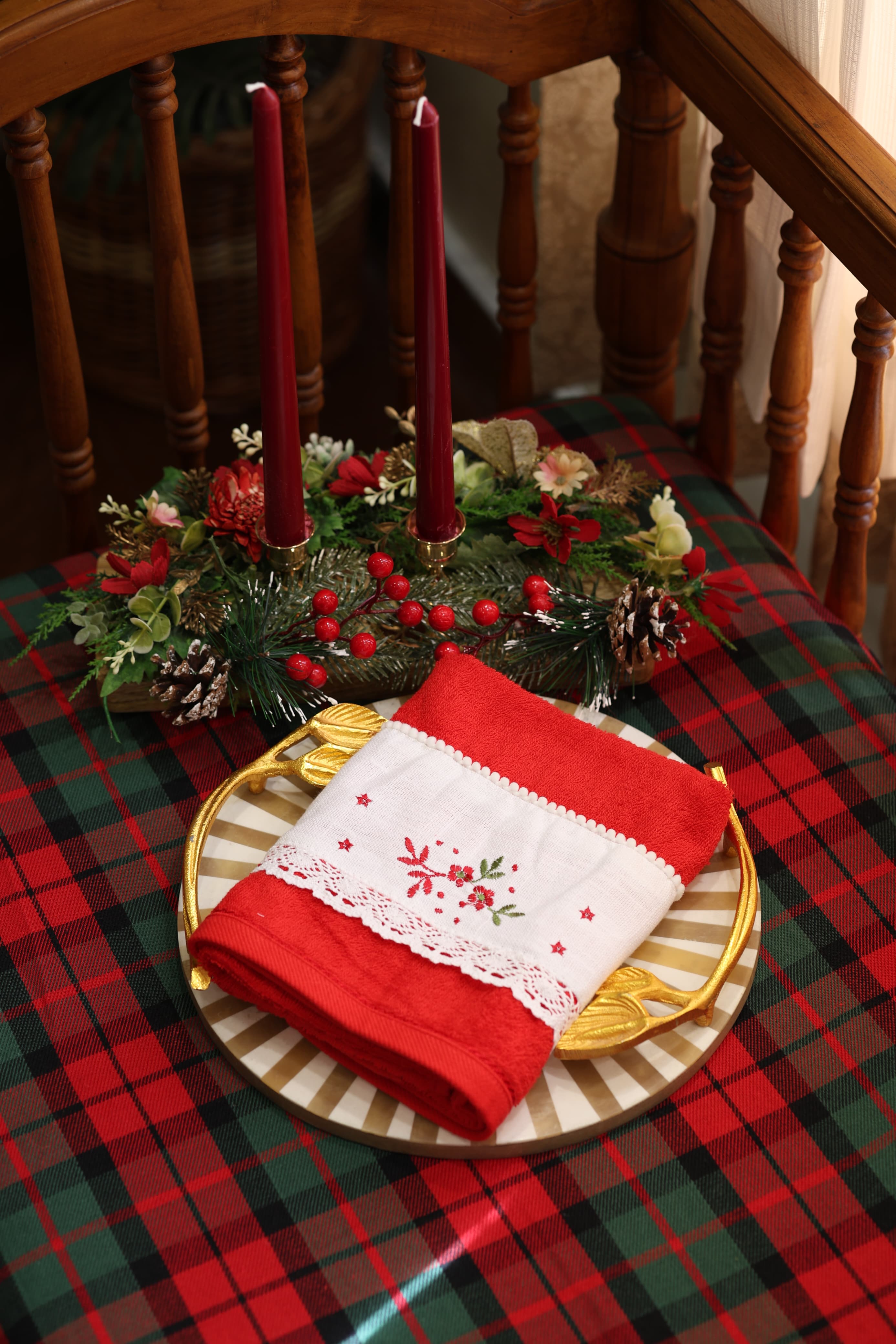 Towels : Embroidery Turkey towels Xmas edition