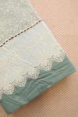 Bedsheets - Premium King soft cotton lace bedsheets majestic