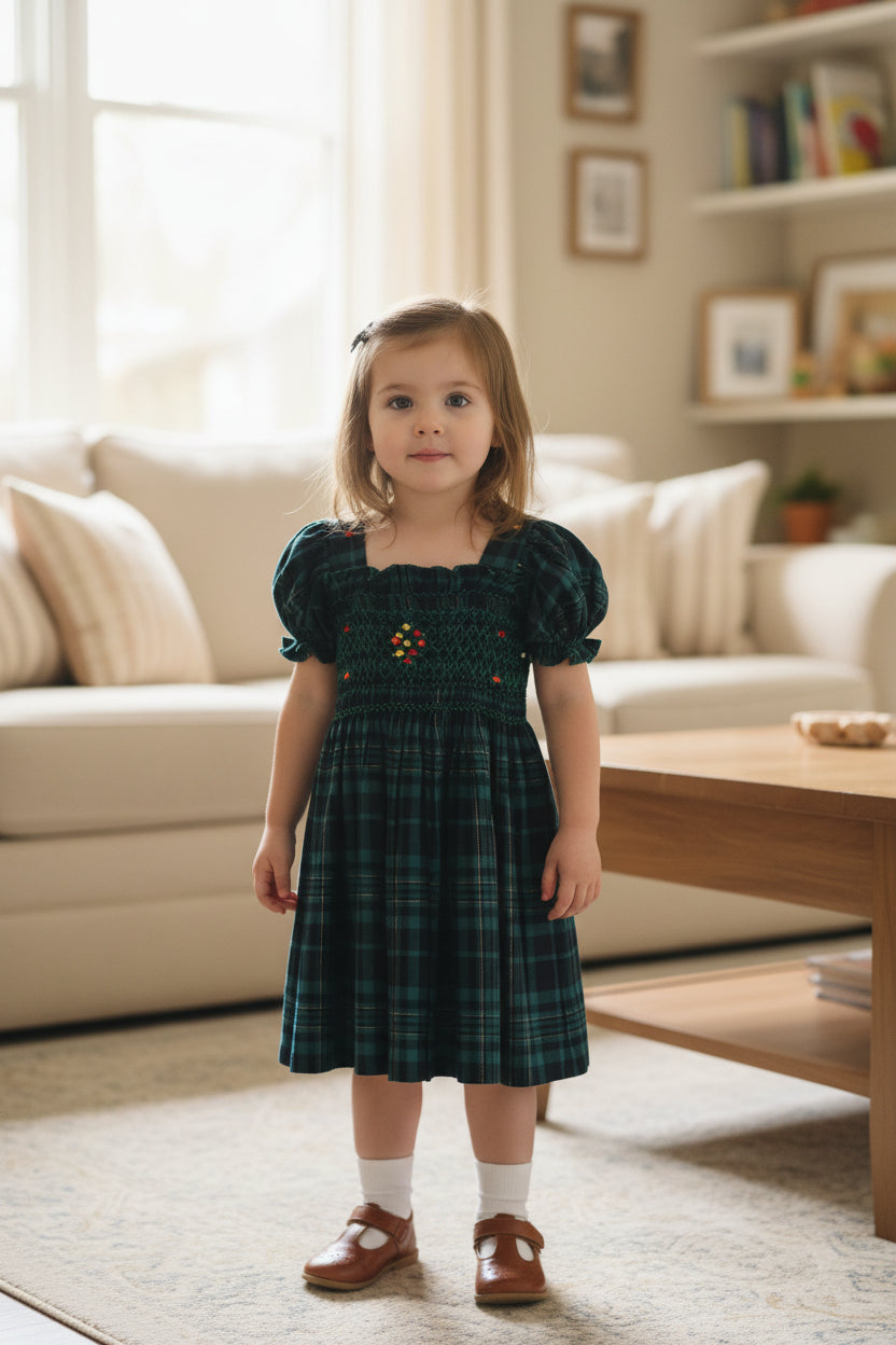 Kids smocked dress 2-3years