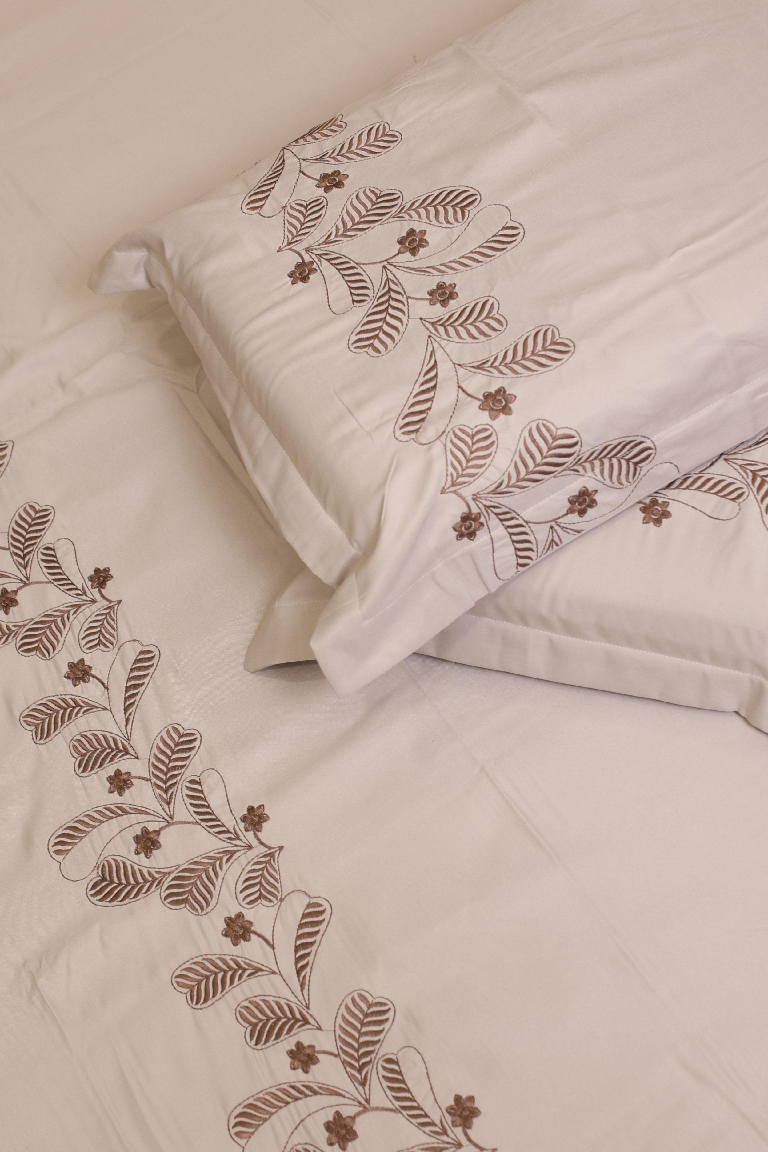 Elegant Embroidery Queen Bedsheet Set MEQ