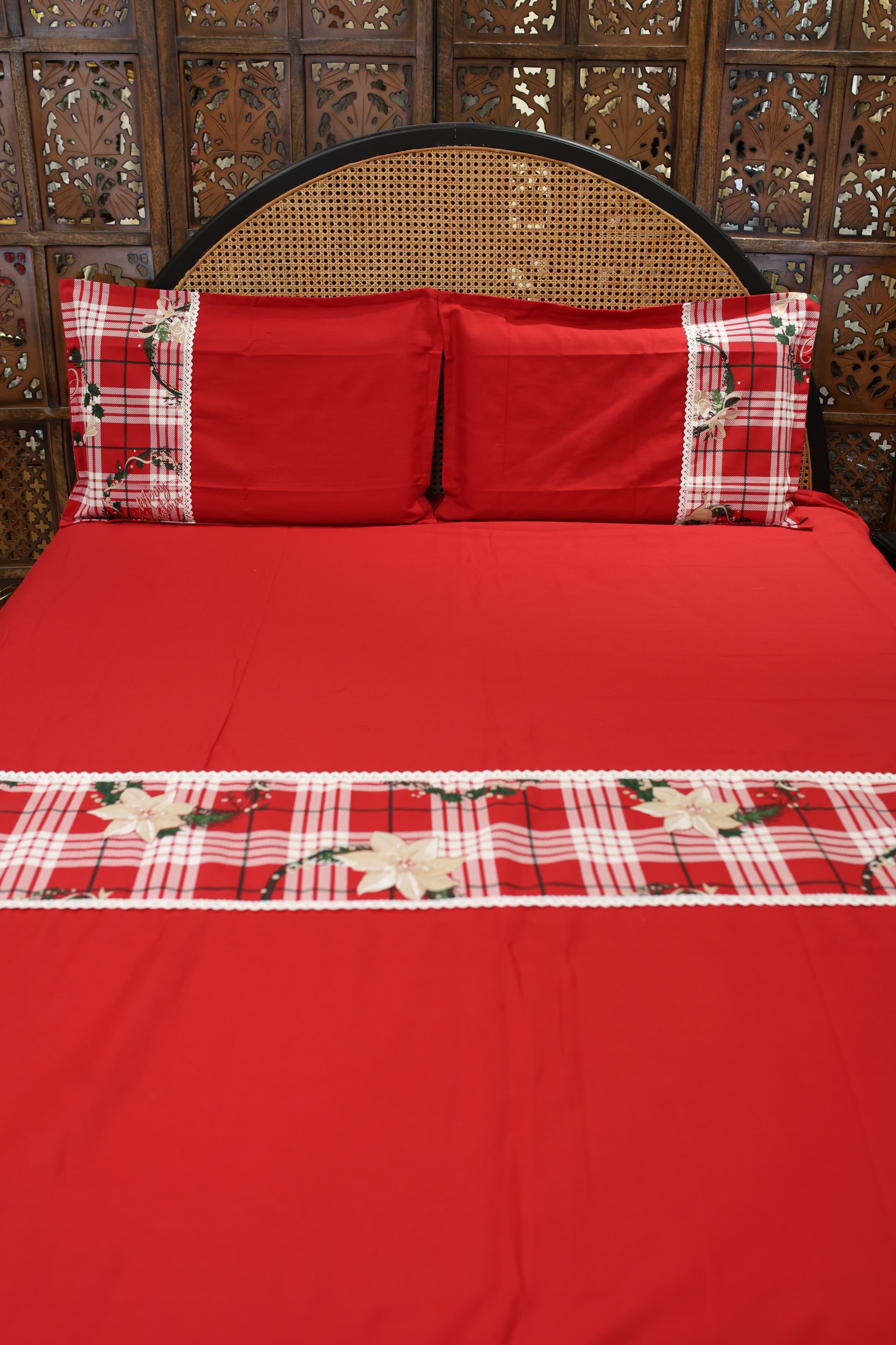 Queen Size Christmas Theme Bedsheet Set - Xmas Edition