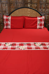 Queen Size Christmas Theme Bedsheet Set - Xmas Edition