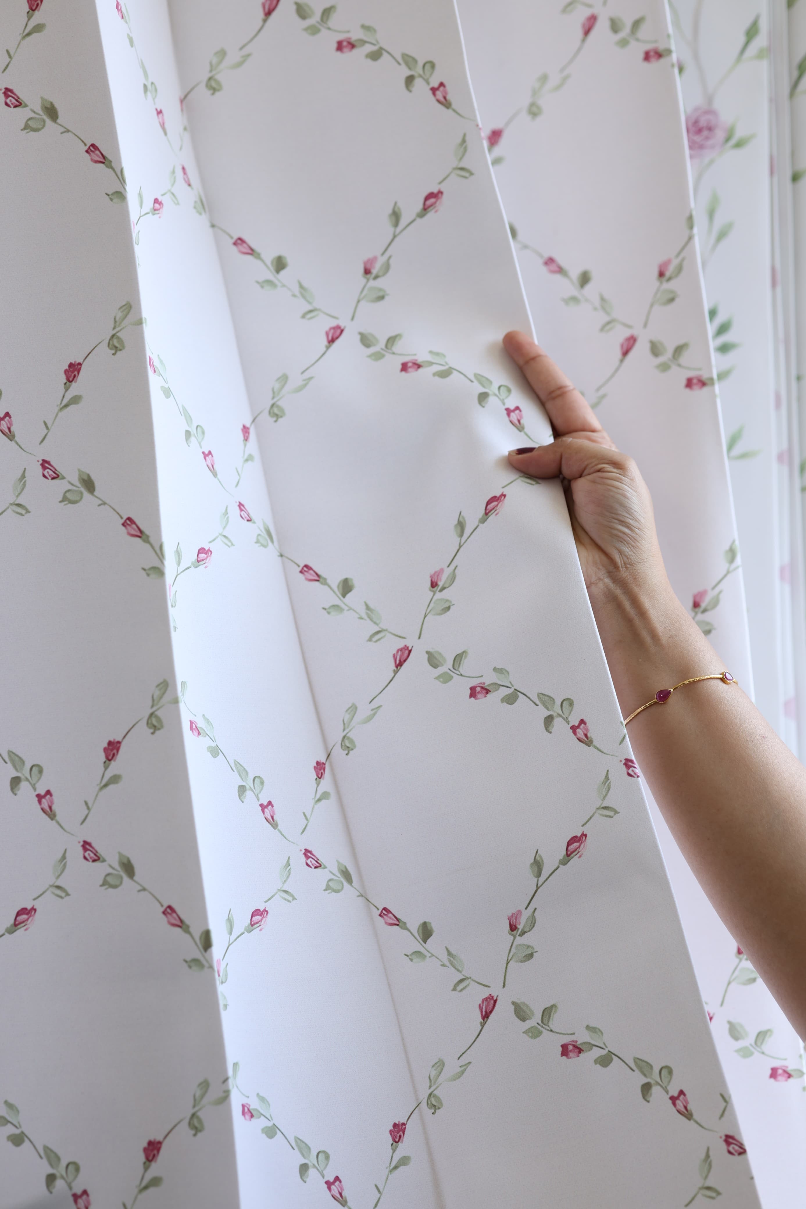 E2 Curtains - English Floral series opaque curtains