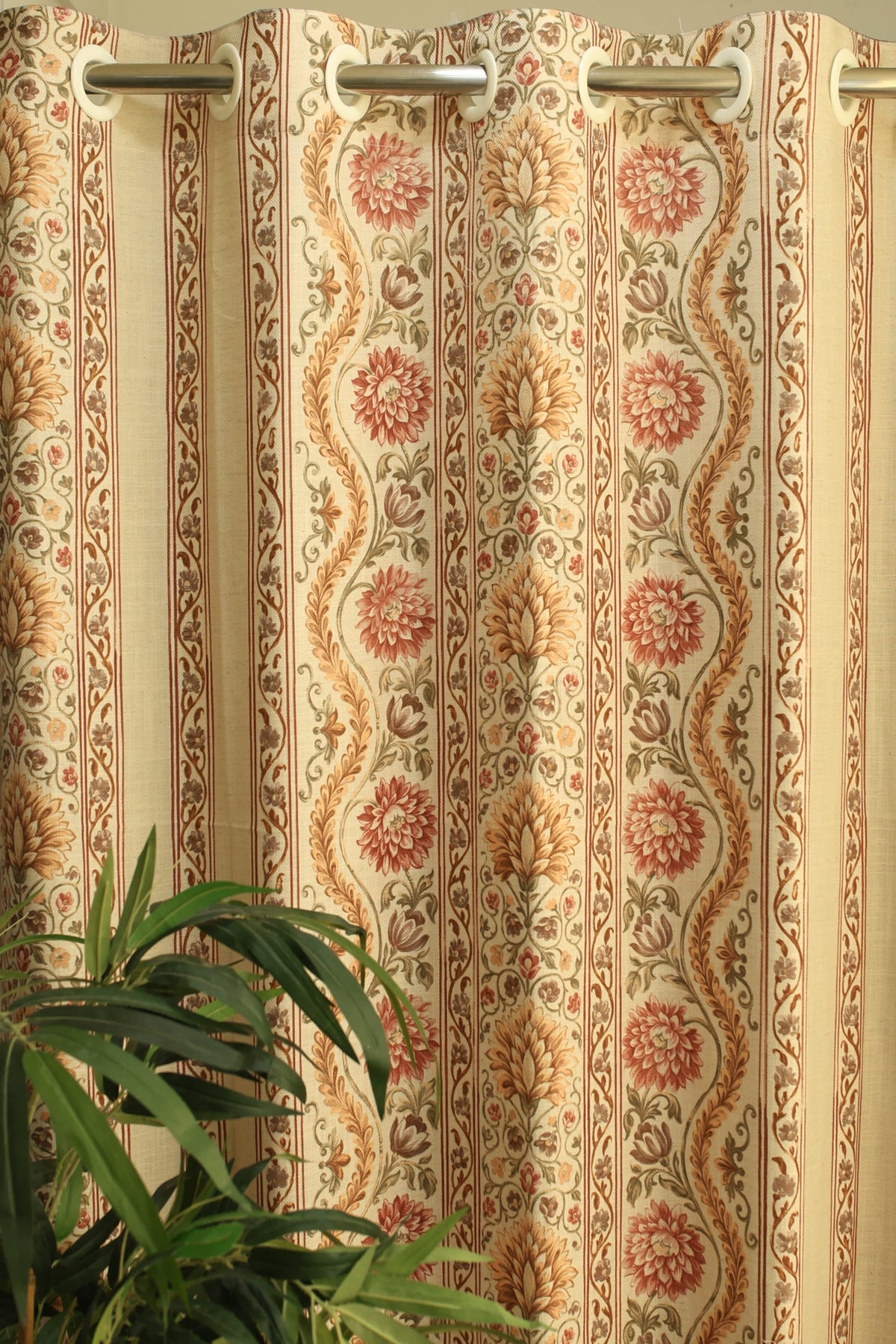 Curtains:Handblock printed curtains(sheer and opaque)