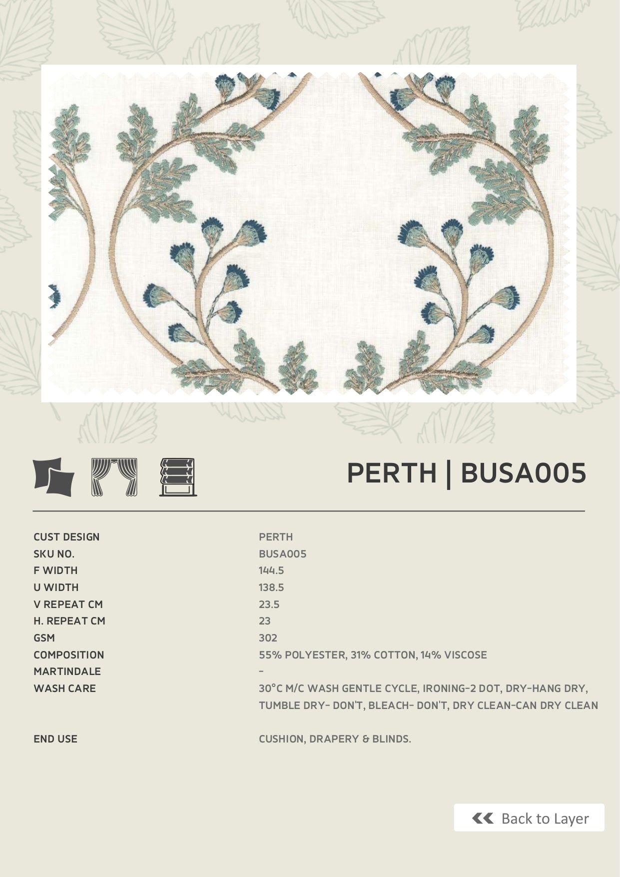 Fabric only-Premium embroidered curtains fabric only(Blinds, Curtains, Cushion covers)