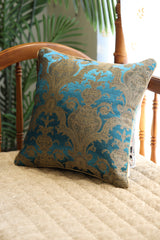 Festive Brocade Damask Cushion Cover