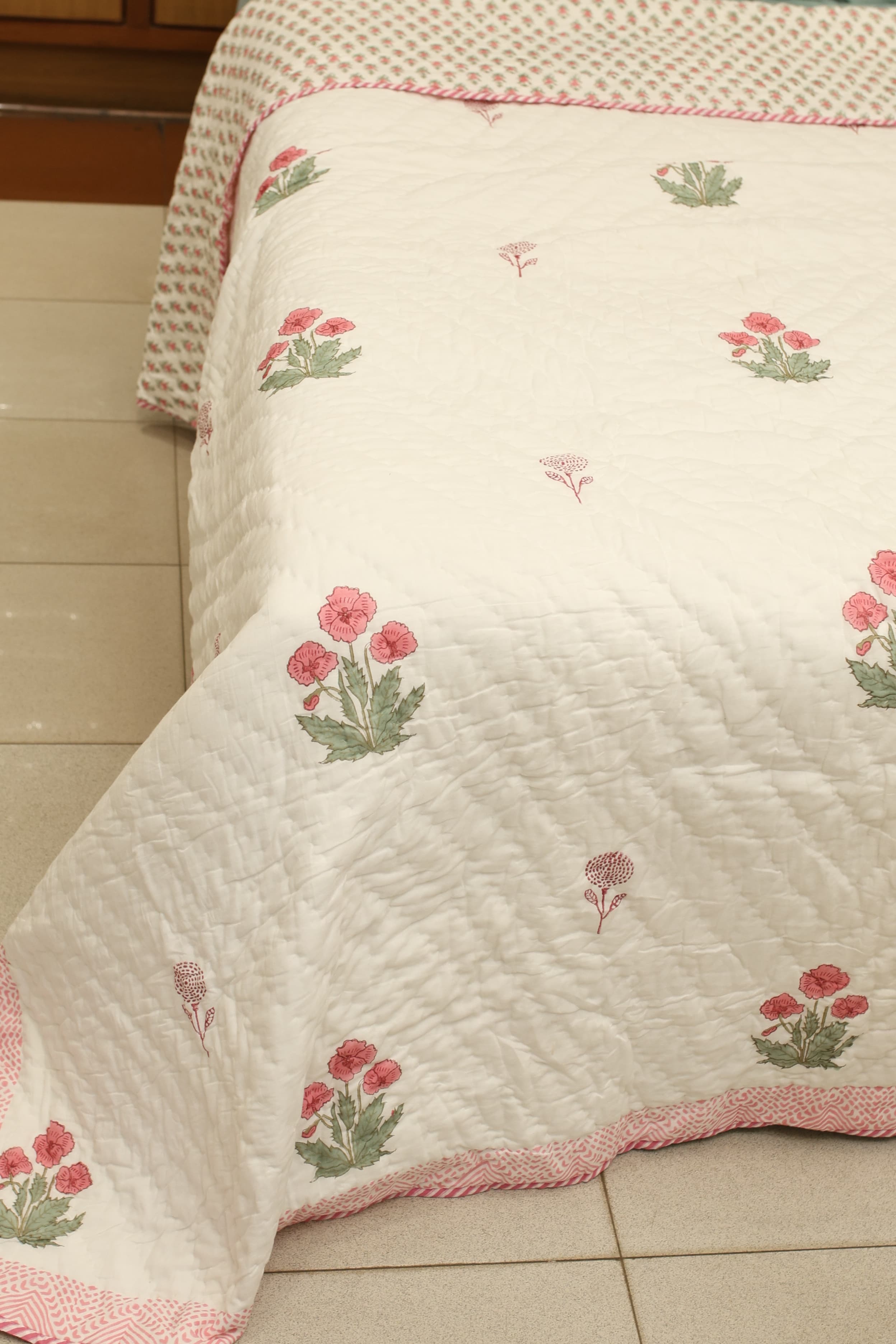 Premium Cotton handblock Print Double Quilt