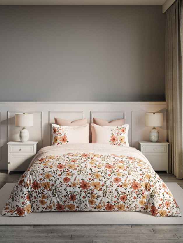 Bedsheets - Queen premium soft cotton bedsheet Digital print DD