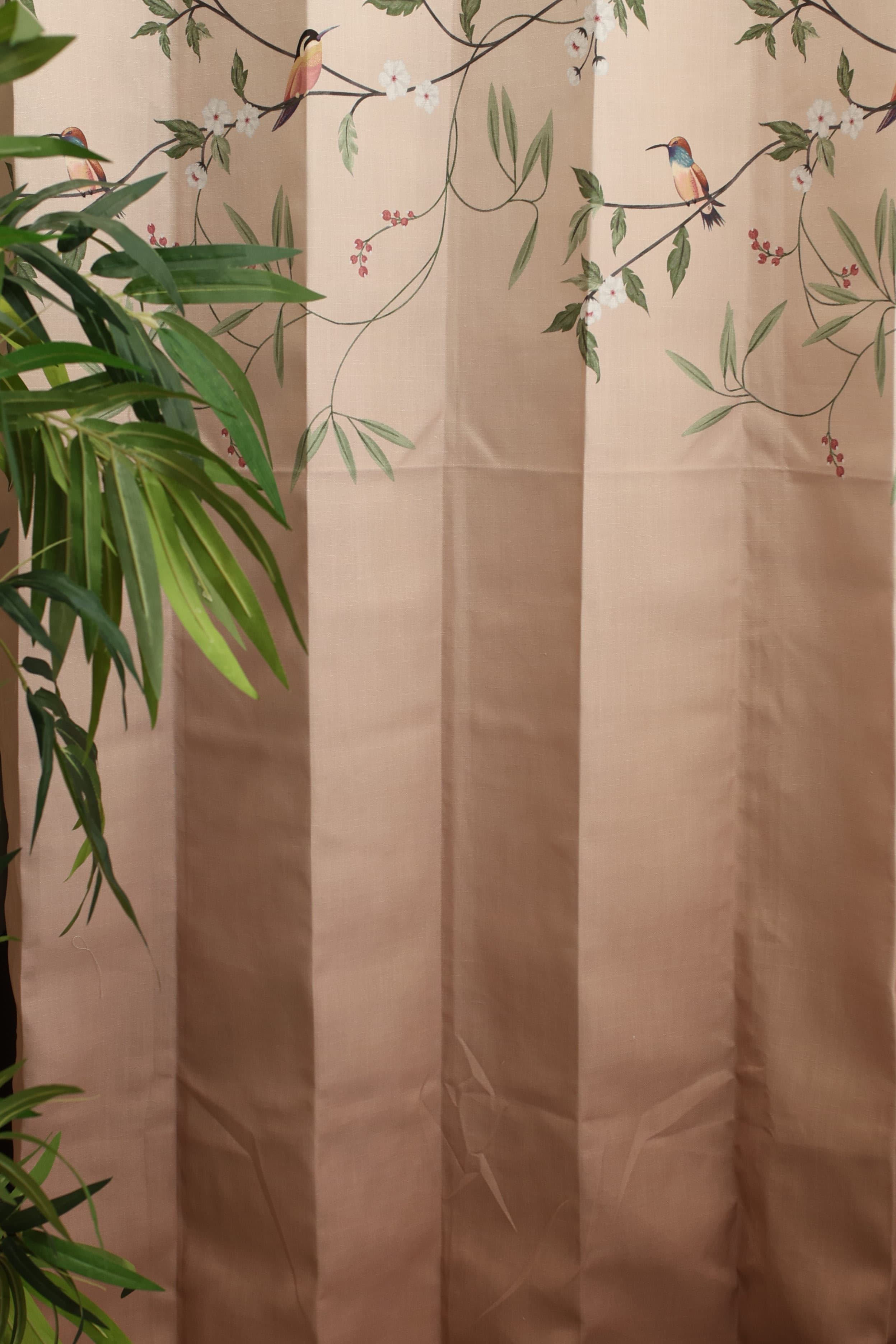 Curtains:English floral printed curtains(sheer and opaque)