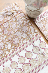 Bedsheets - Super king Mugal premium handblock cotton bedsheets