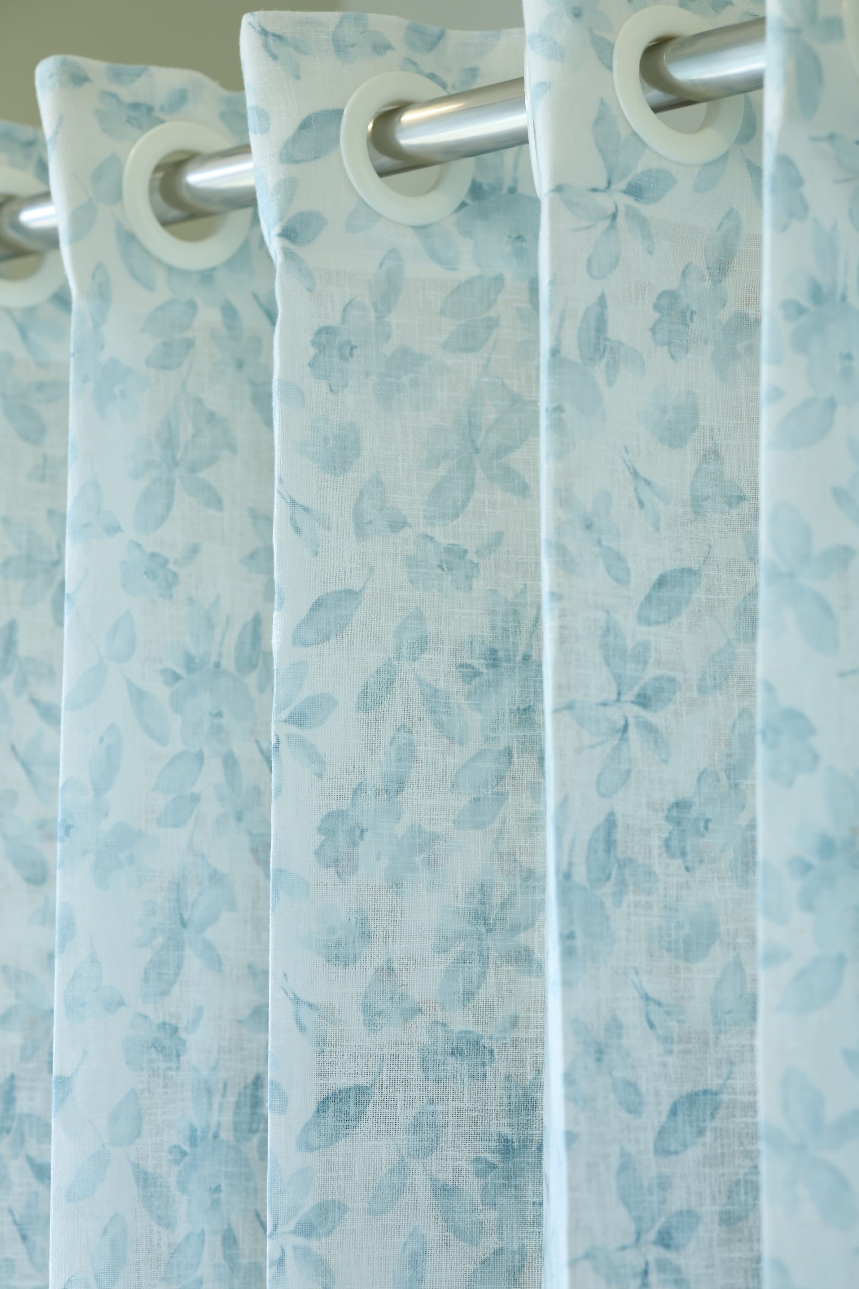 Amethyst Sheer Curtain – Semi Transparent floral vine print print