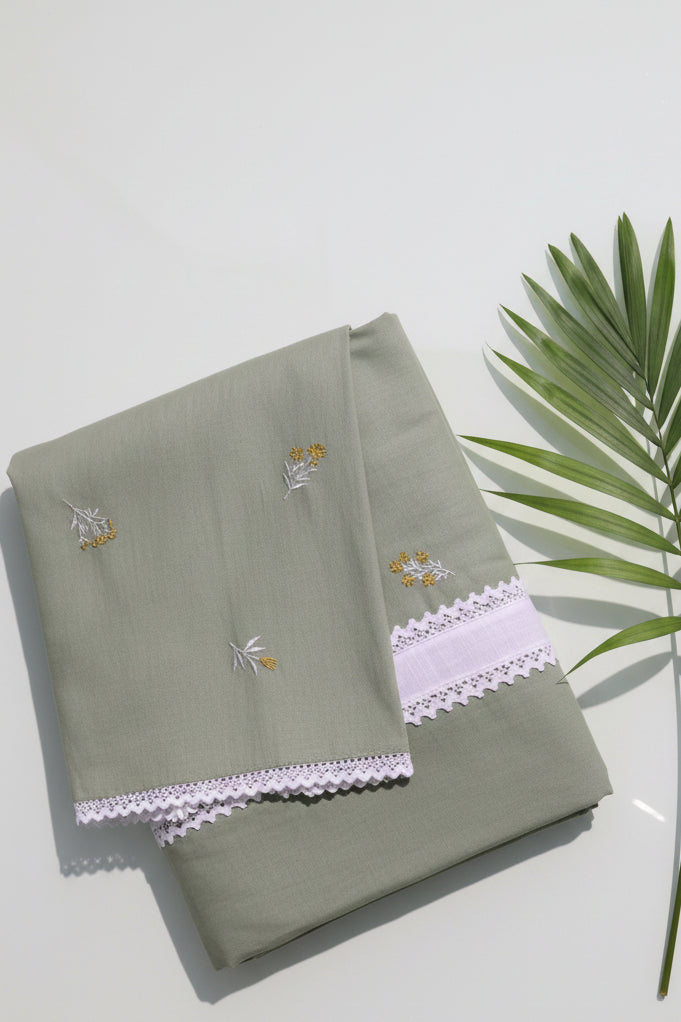 Bedsheets - Queen premium machine embroidery bedsheets