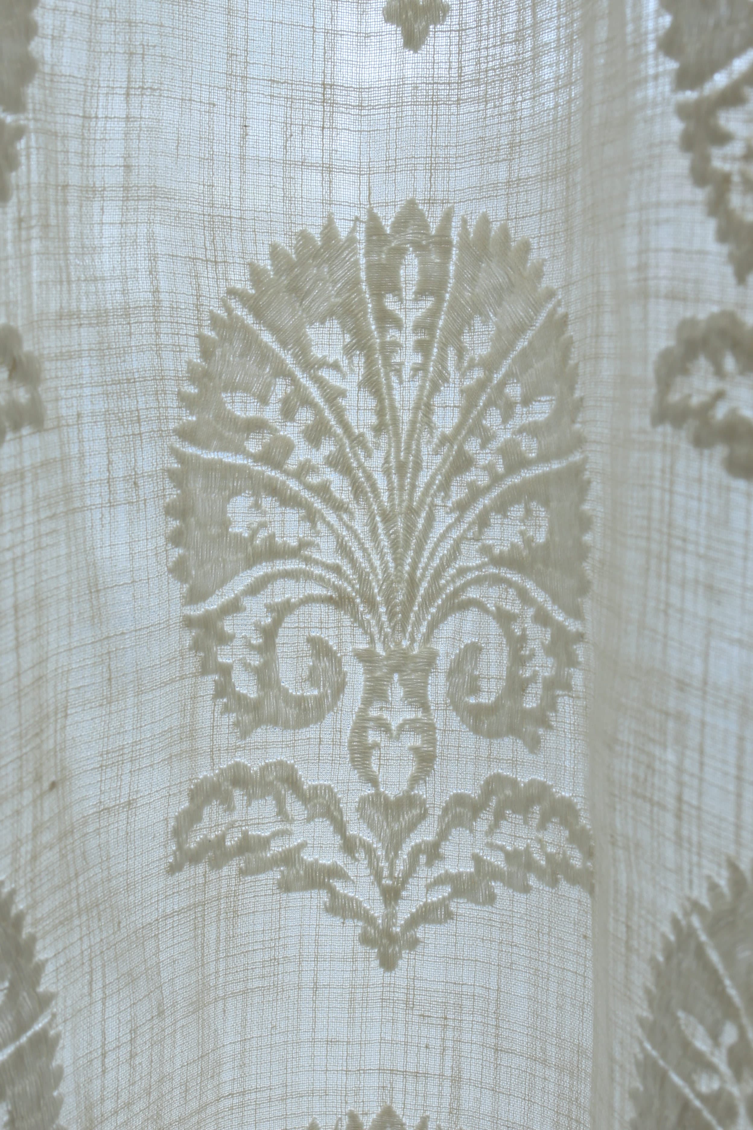 Curtains - Premium embroidery designer curtains semi Transparent/sheer vedic prebooking