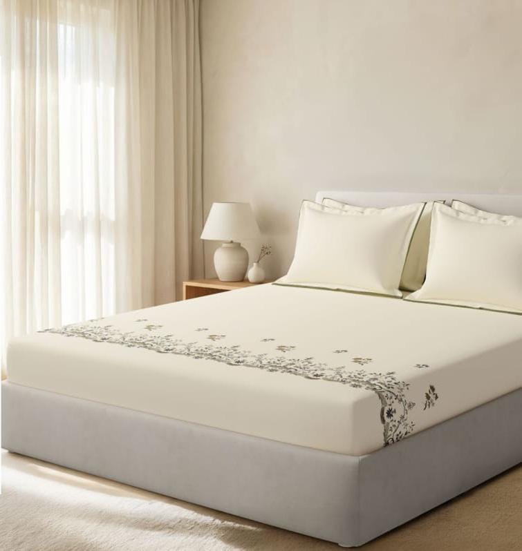 Bedsheets - King Premium machine embroidery bedsheets Sansaar : Saembro