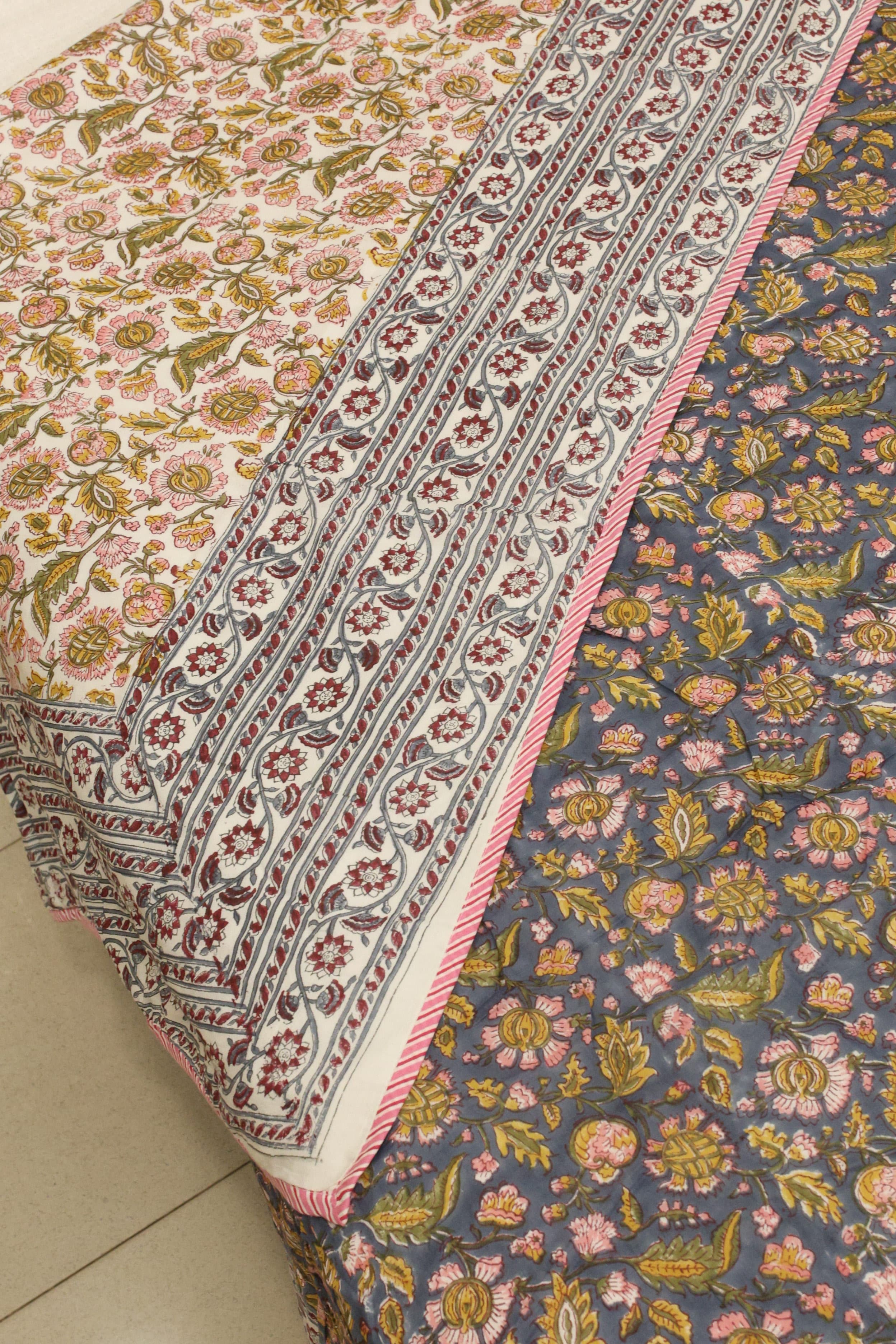 Double dohar / Blanket - Mughal handblock print