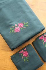 Bedsheets - King cross stitch embroidered bedsheets