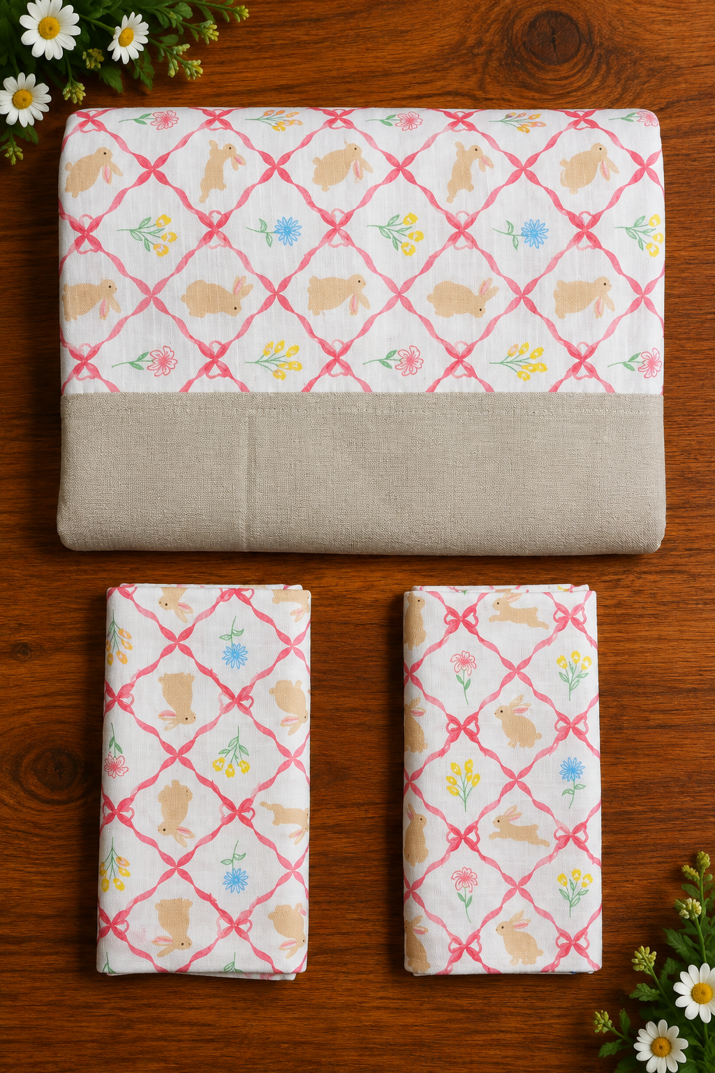 Bedsheets - King daily use border bedsheets