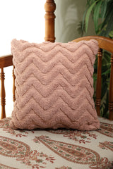 Dusty Pink Tufted Chevron Cushion Cover
