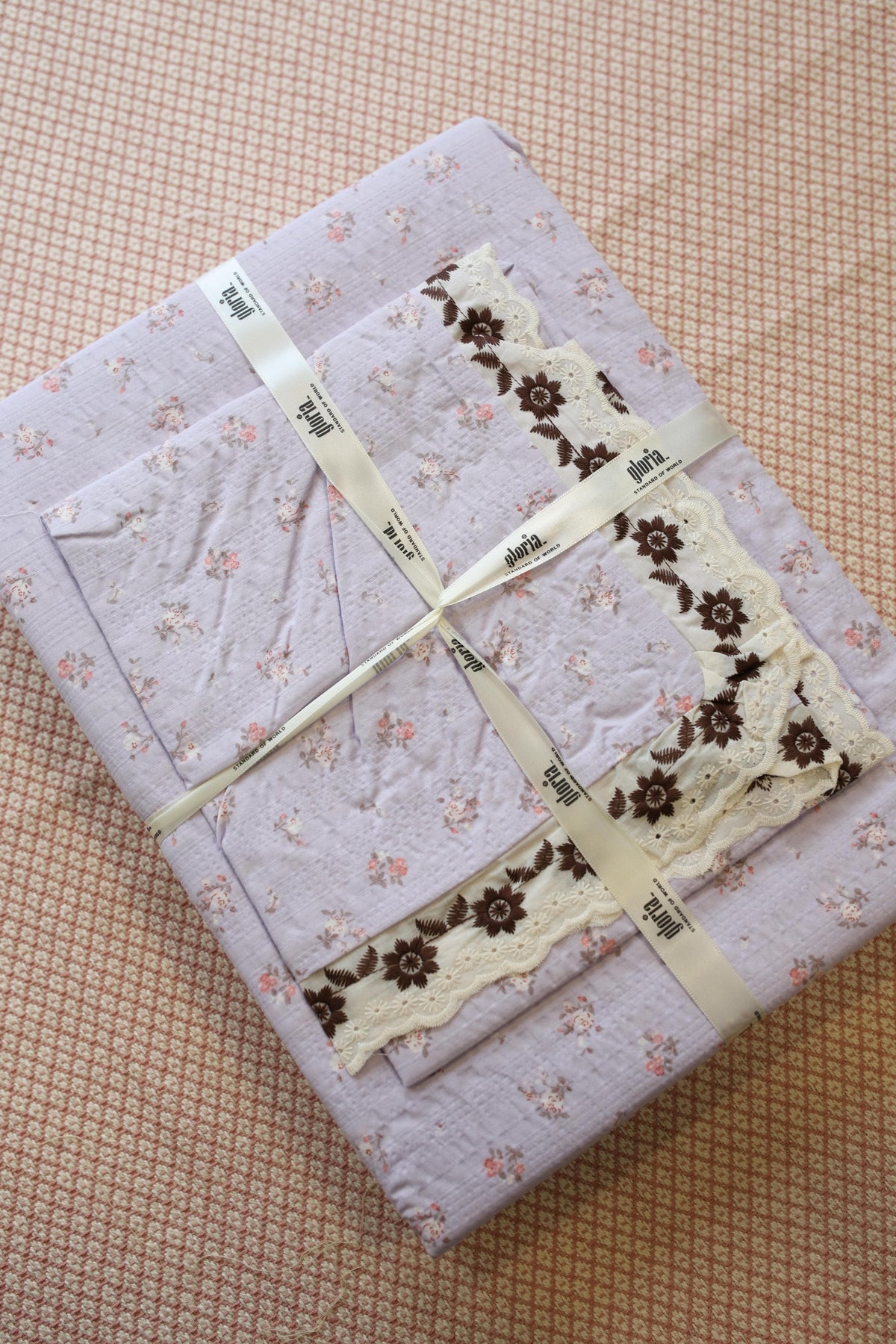Bedsheets - Premium King soft cotton lace bedsheets majestic