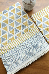 Bedsheets - Super king Mugal premium handblock cotton bedsheets