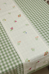Table cloth - Check embroidery