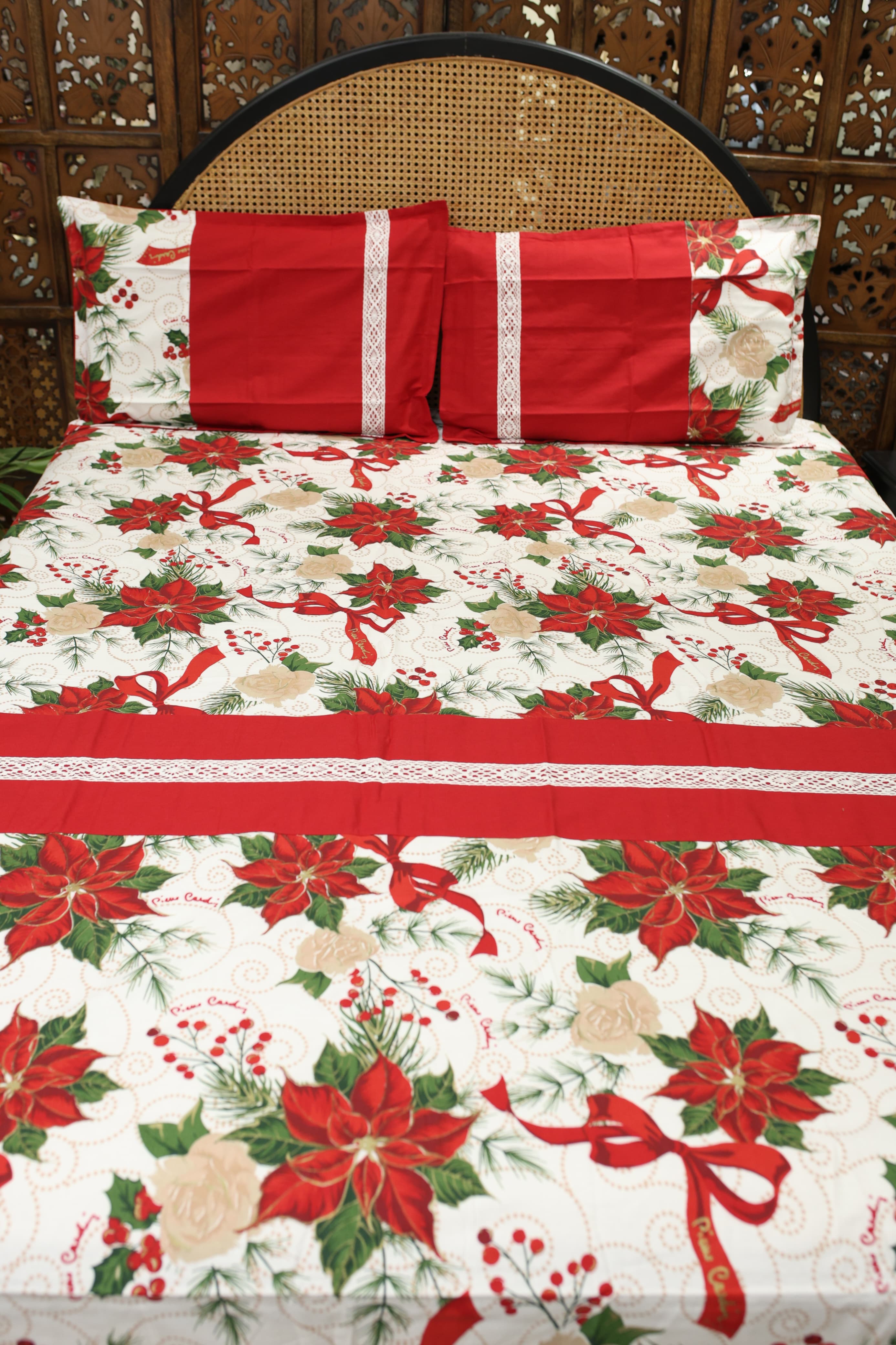 Queen Size Christmas Theme Bedsheet Set - Xmas Edition