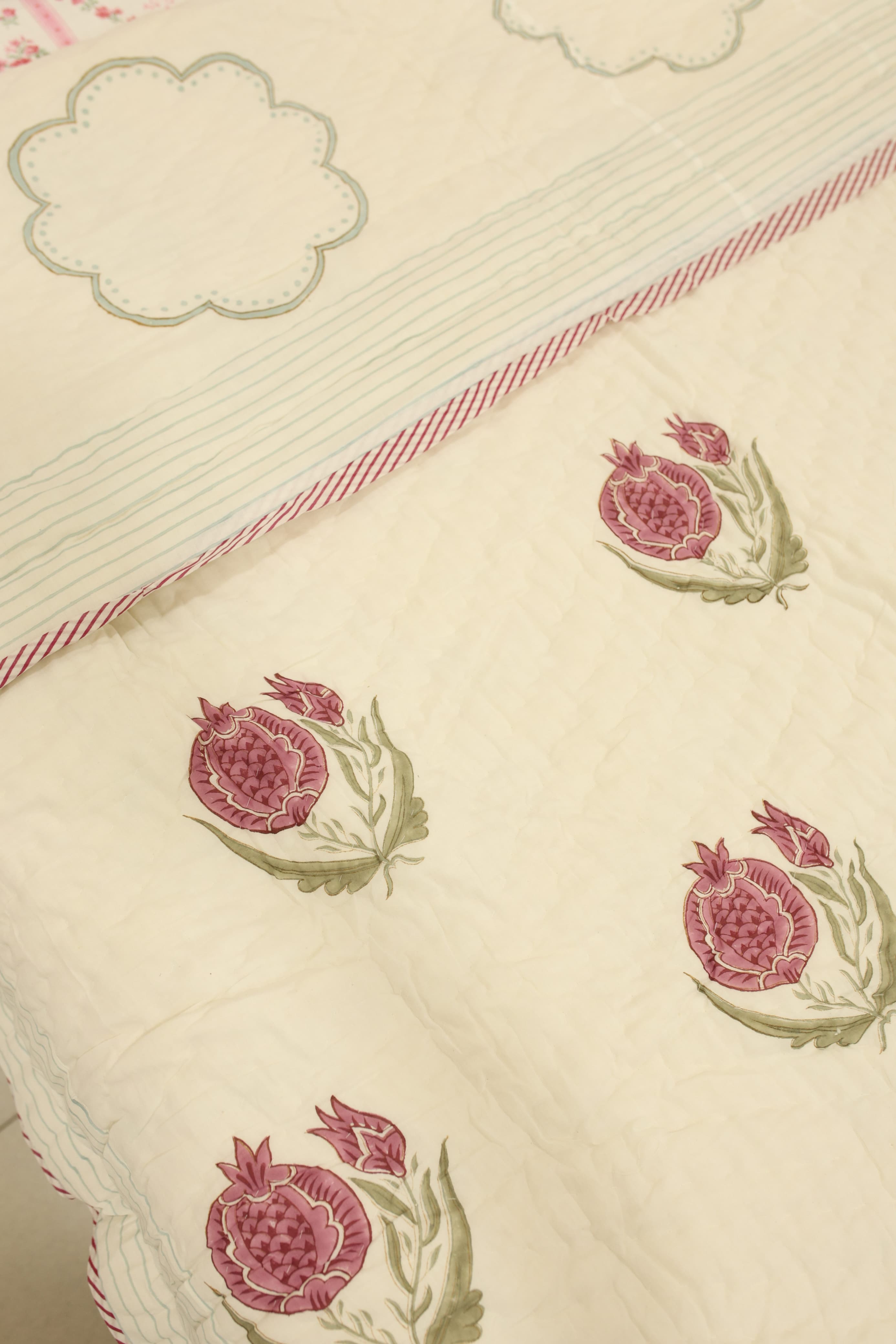 Premium Cotton handblock Print Double Quilt