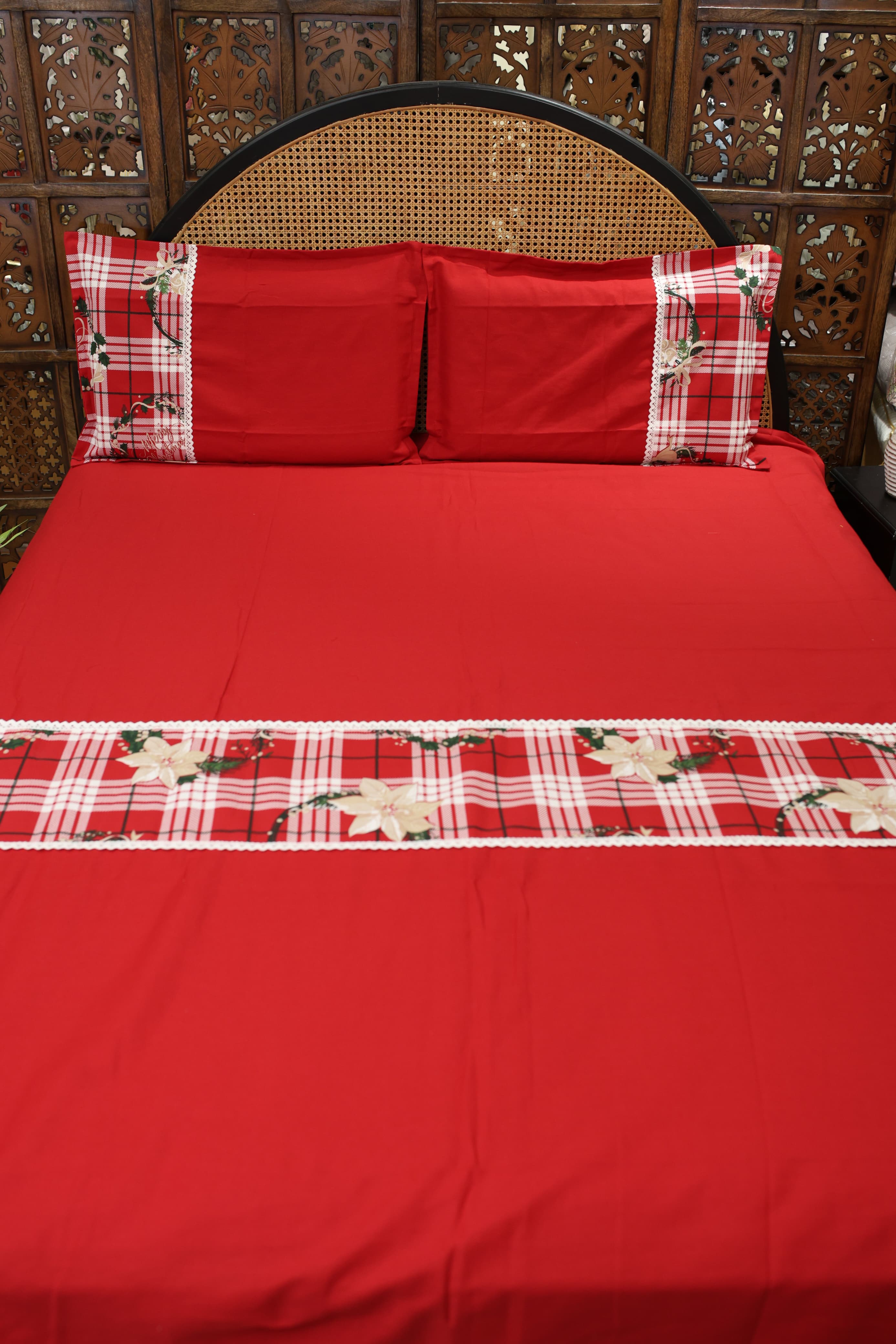 Queen Size Christmas Theme Bedsheet Set - Xmas Edition